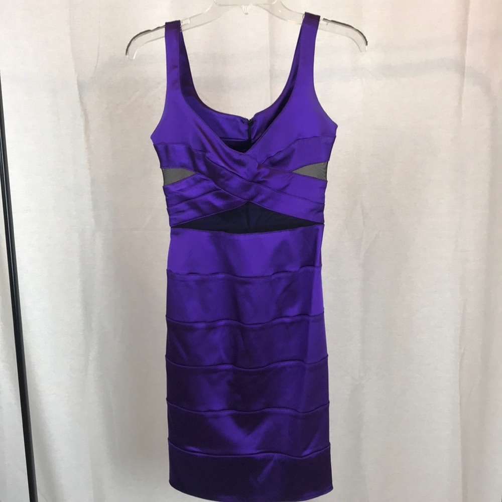 Beautiful Purple Satin Dress